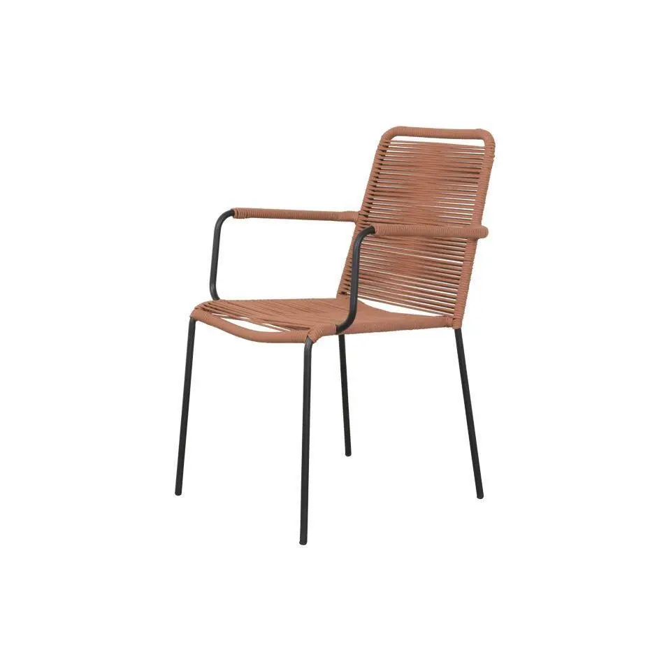 VDG Set van 6 - Denver Rope stapelbare stoel - Terracotta
