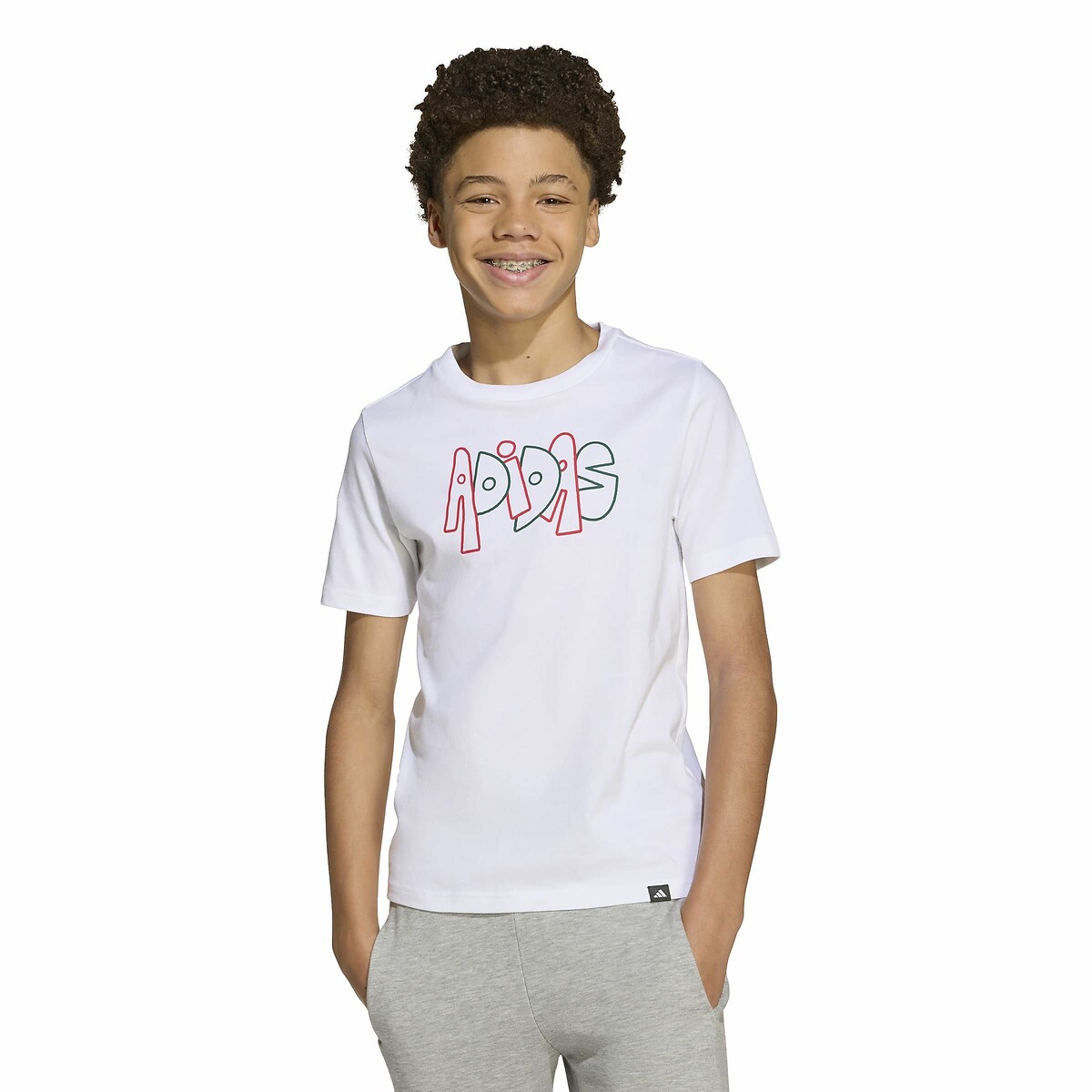 ADIDAS ROUPAS ESPORTIVAS<br>Camiseta de manga curta em algodão