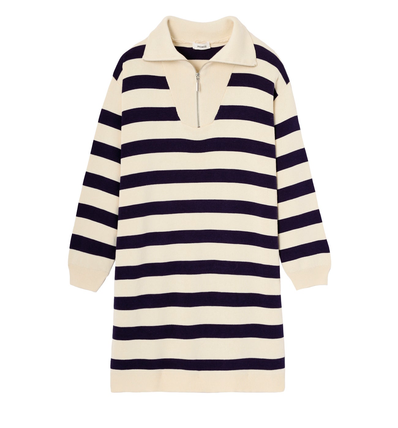 Robe marinière en tricot Femme - Rayé Noir