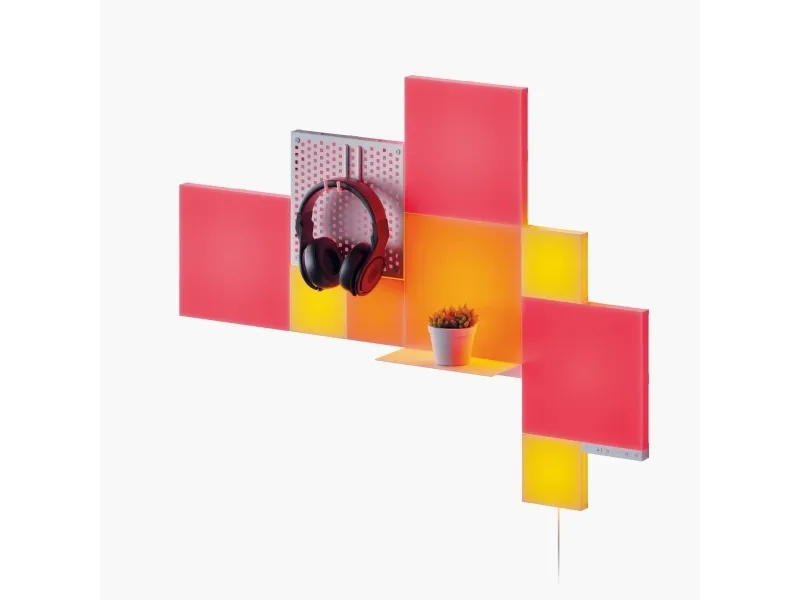 Nanoleaf Blocks Combo XL Smarter Kit - Lyspanelsæt - LED - total: 42 W - RGBW-lys - 1200-6500 K