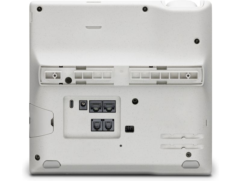 HP Tischtelefon Poly Edge E500 Grau/Schwarz/Weiss Festnetztelefon der Spitzenklasse für Führungskräfte