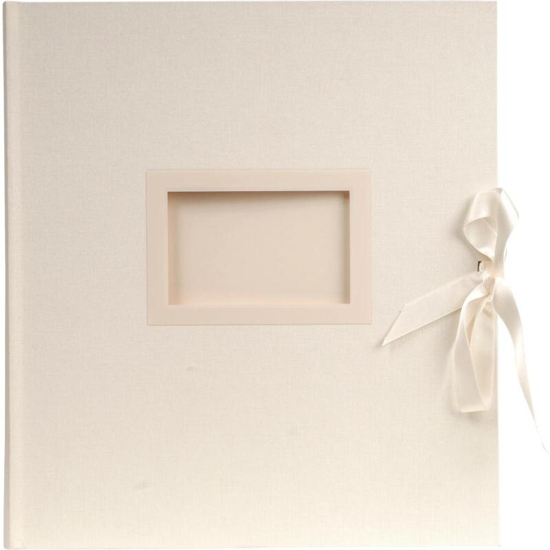 Album photos livre 60 pages blanches Kingsbridge - 29x32 cm - Ivoire