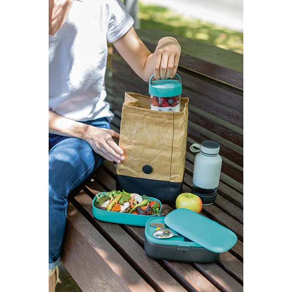 Lunch Box basics To Go turquoise 1 L Lékué