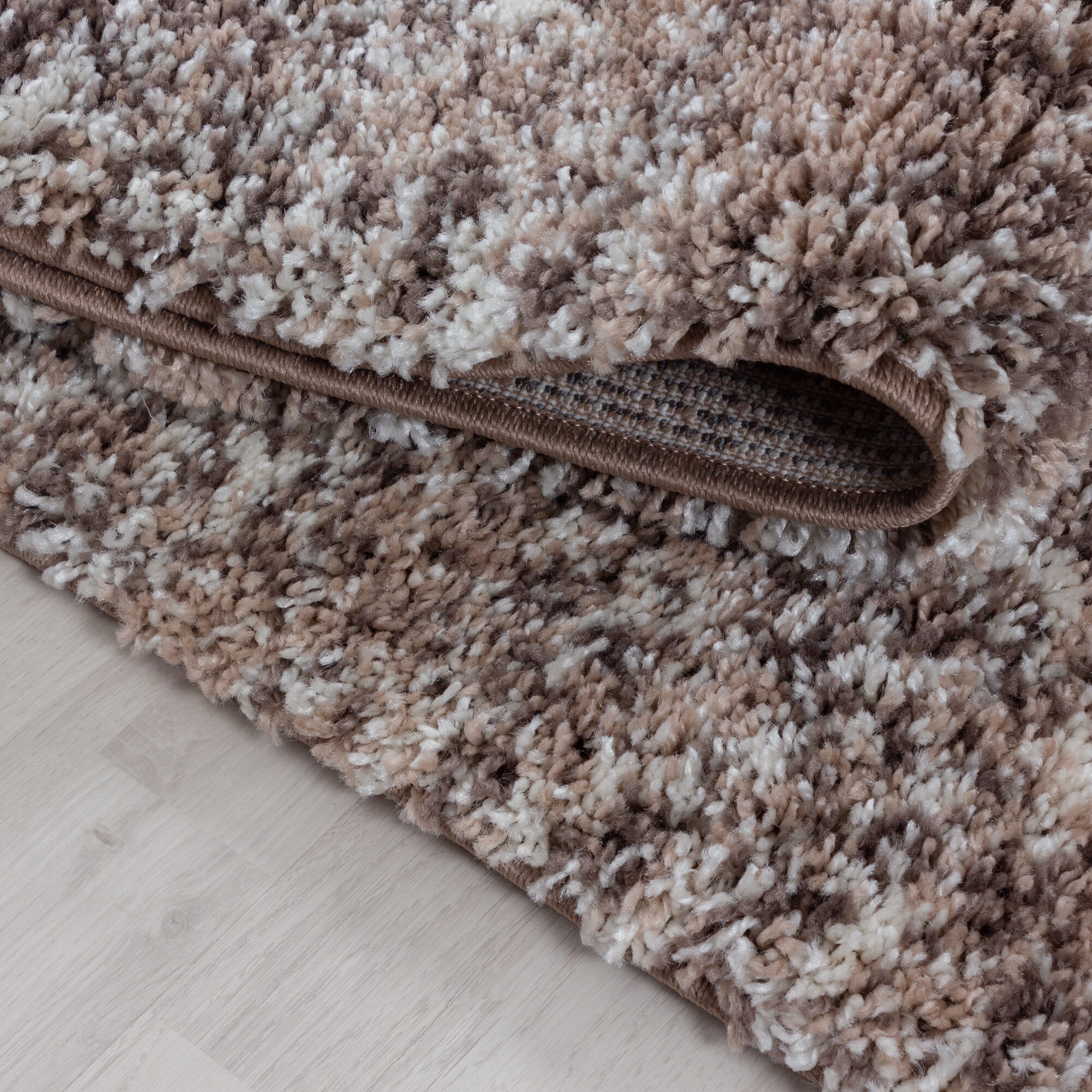 Modern Hochflor Teppich Flauschiger Langflor Teppich, Shaggy Flokati, Rechteckig