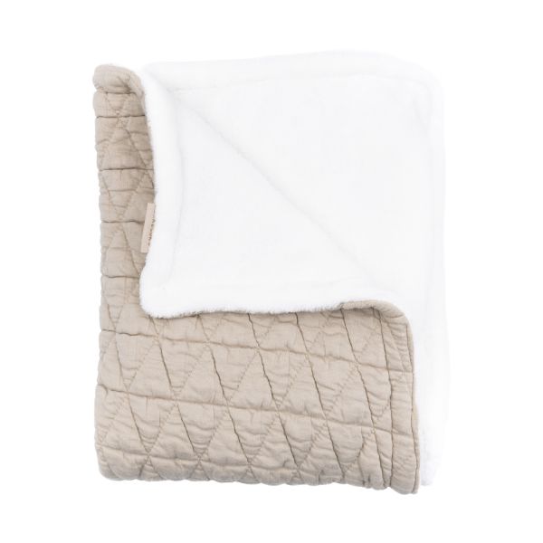 Bamboom Wrinkled Ledikantdeken - Grijs