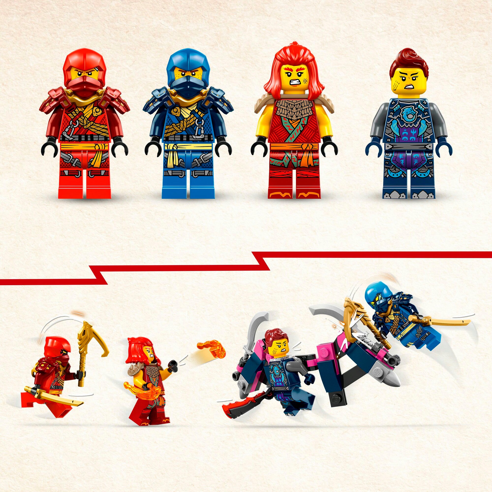 LEGO Konstruktionsspielzeug Ninjago Kais Ninja-Kletter-Mech