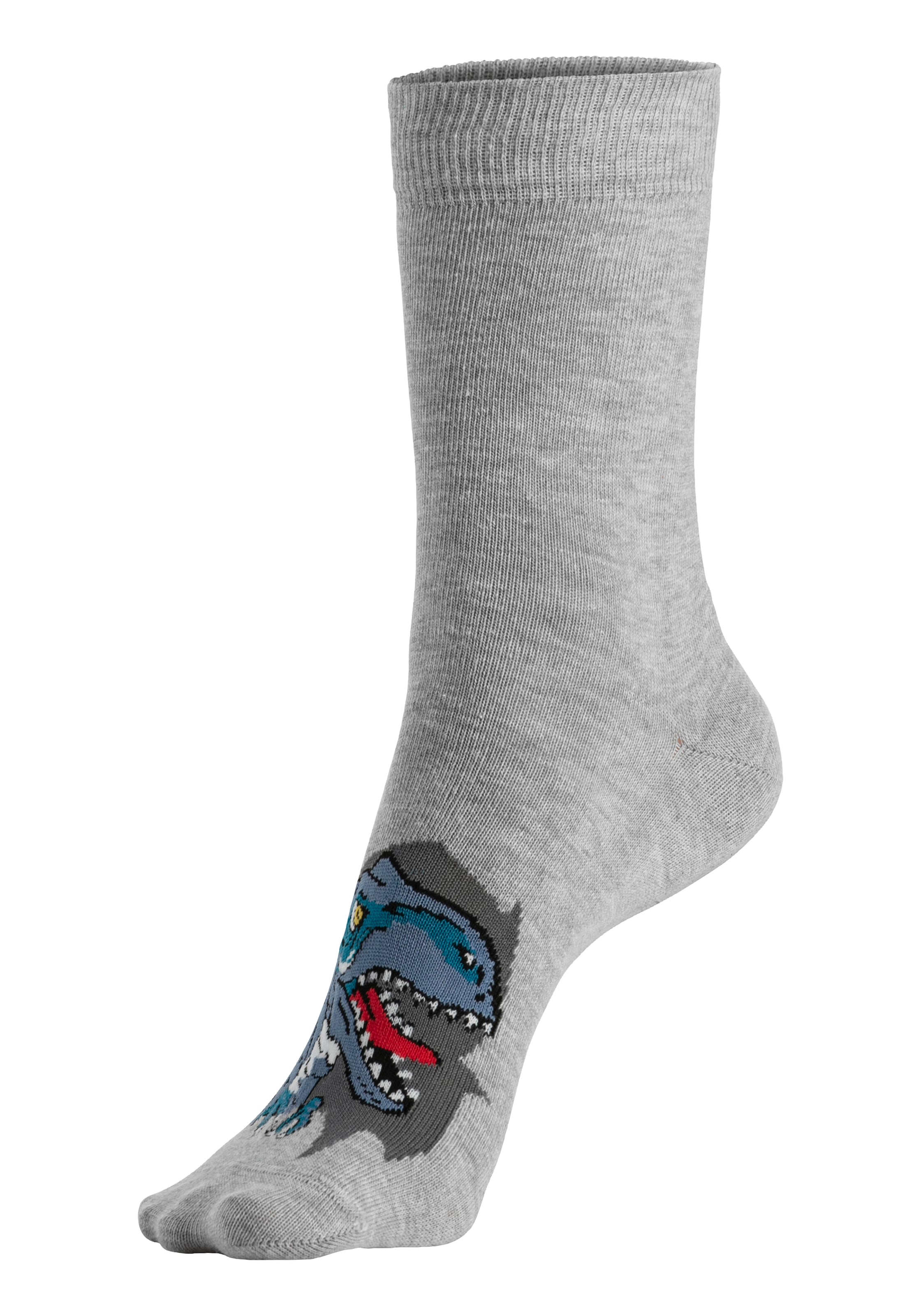 H.I.S Socken Packung, 5 Paar tlg. mit Dinosauriermotiven