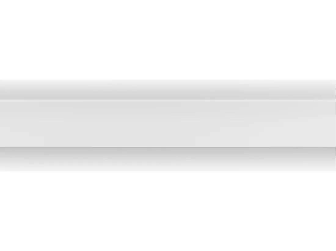 Lot de 3 corniches plafond en polystyrène L290 x l1.4 x H5 cm blanc - RENODA