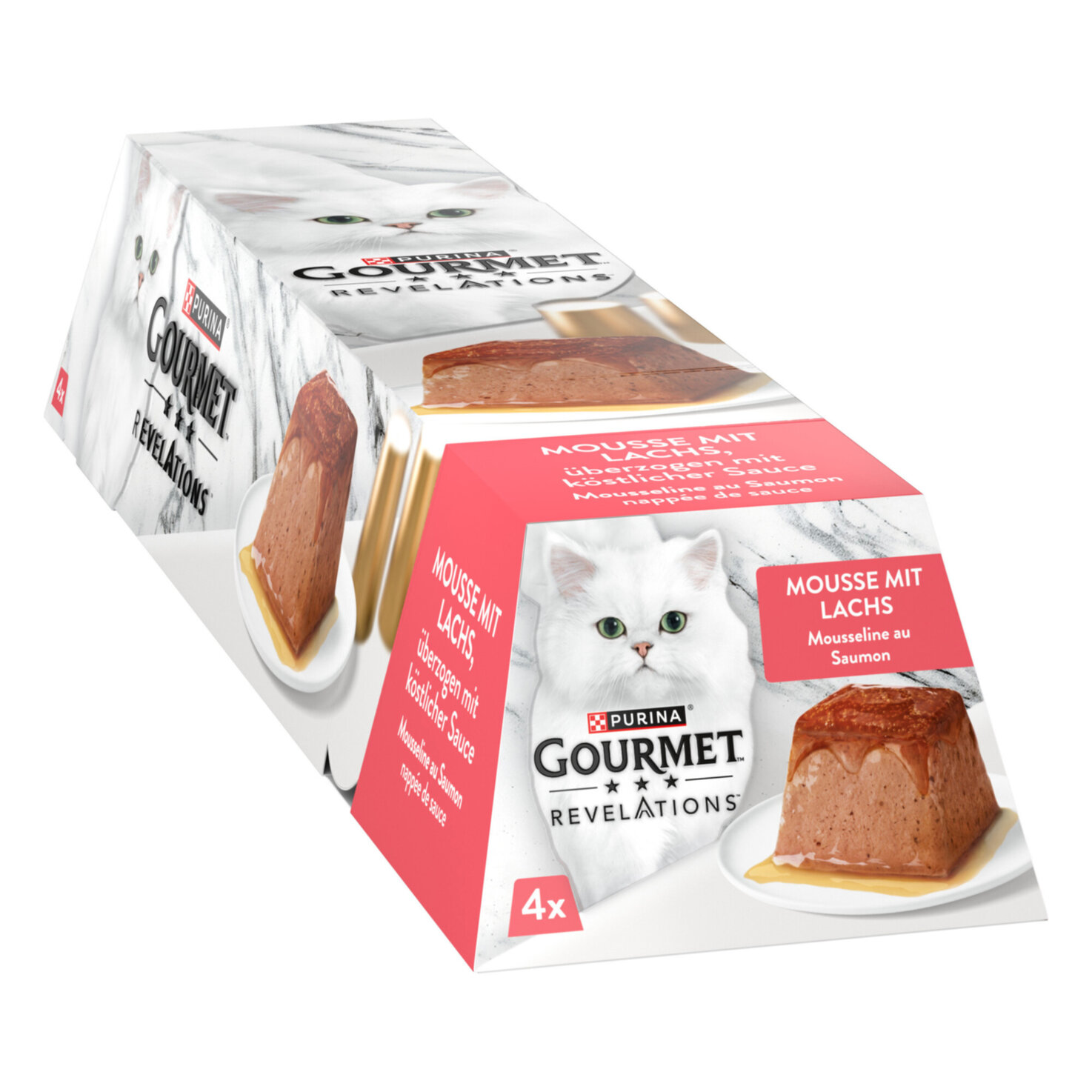 Gourmet Revelations Katzenfutter Mousse Lachs 4x57g