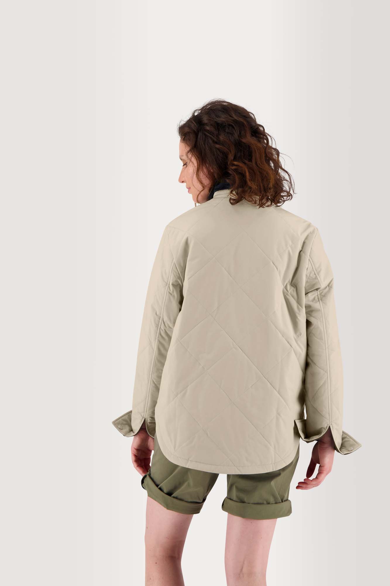 Veste Femme Reversible Esprit Sur Chemise Ivoire et Marine