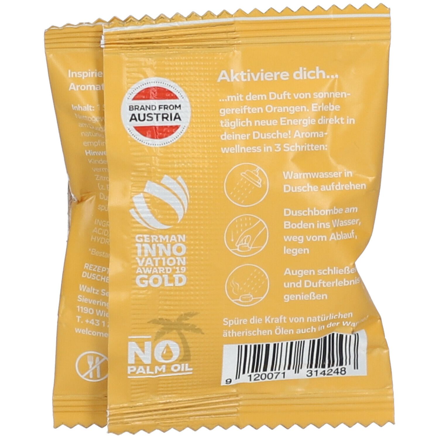 WALTZ 7 Wellness-Duschbombe Orange