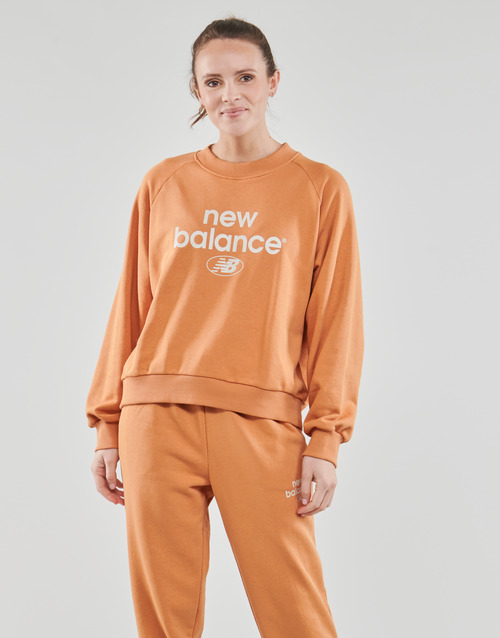 New Balance - ESSENTIALS GRAPHIC CREW FRENCH TERRY FLEECE SWEATSHIRT - Orange