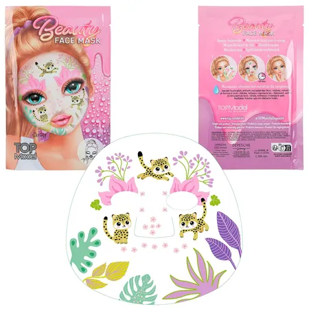 Depesche TOPModel Tuchmaske BEAUTY and ME, 1 Stück, 3-Fach sortiert