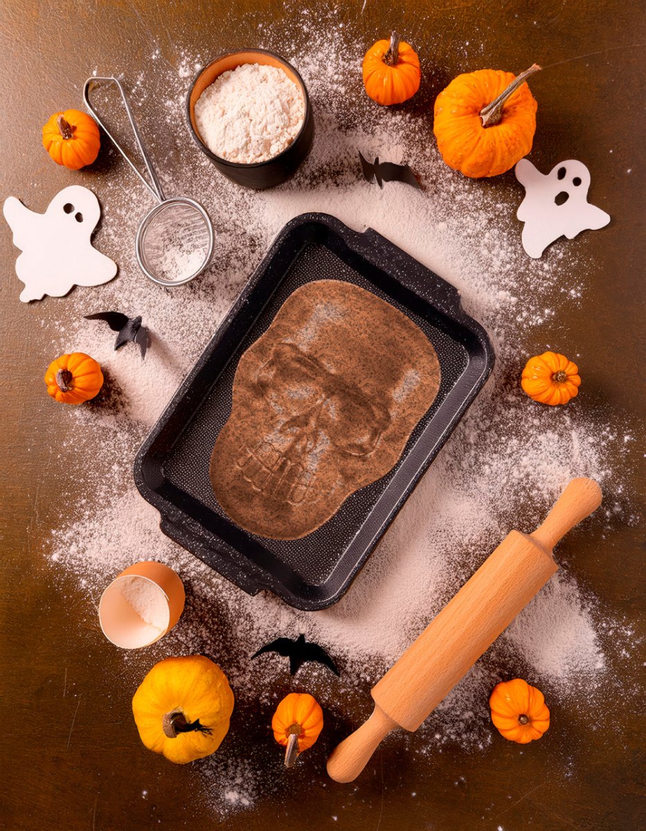 Halloween Koekvormpjes Skelet 27cm