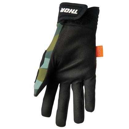 Gants cross Thor REBOUND CAMO BLACK 2024 - Vert