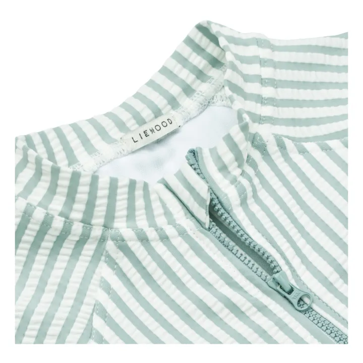Liewood Combishort Anti-UV Max Seersucker | Vert Menthe