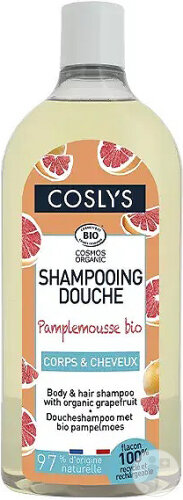 Coslys Shampoing Douche Pamplemousse Corps Et Cheveux Bio Flacon 1l