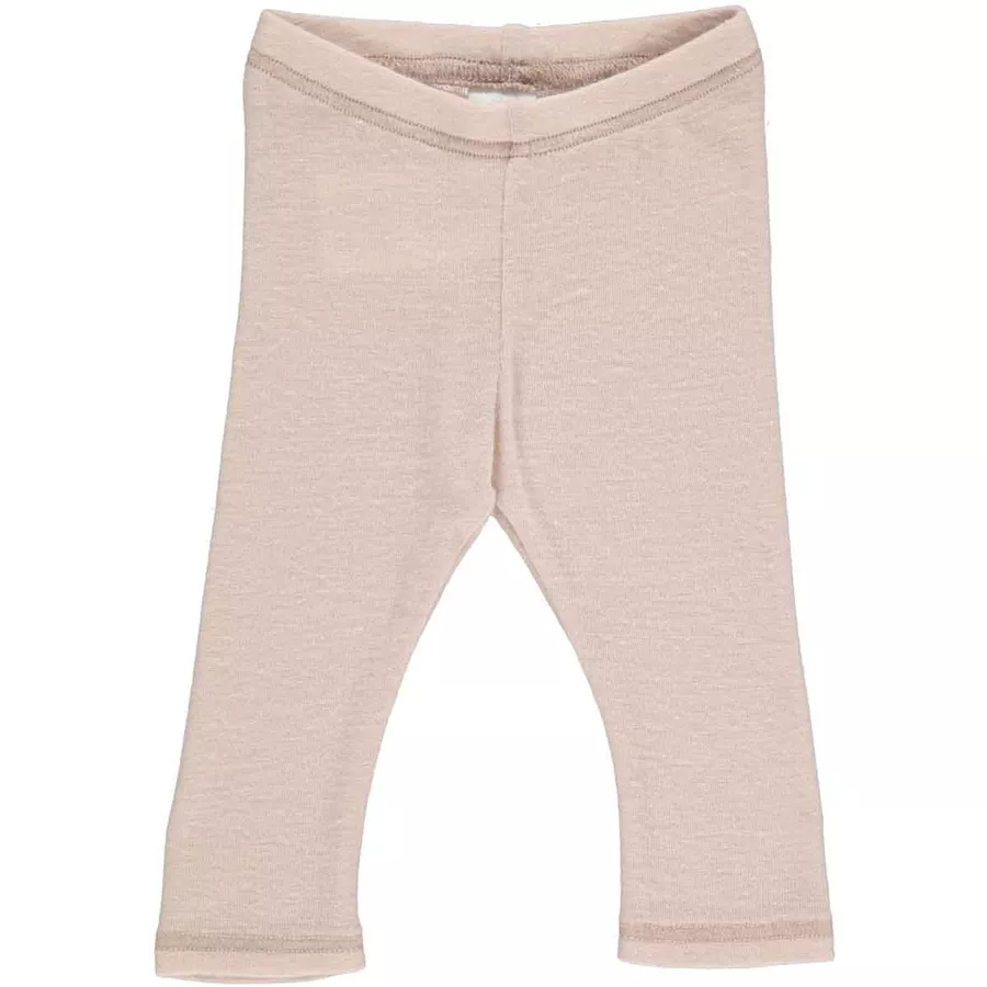 Müsli Babyleggings aus Merinowolle rose