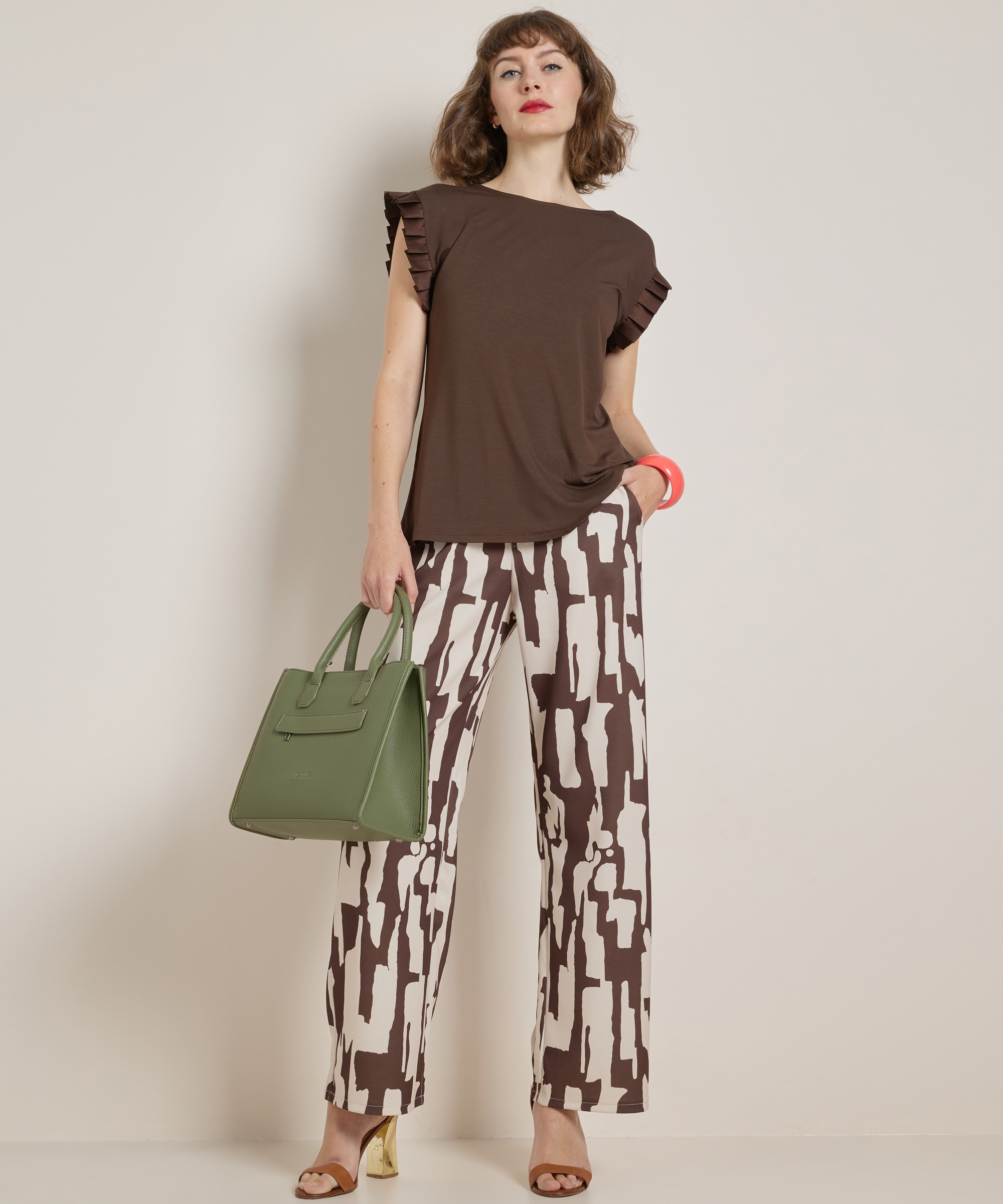 t-shirt met ruches