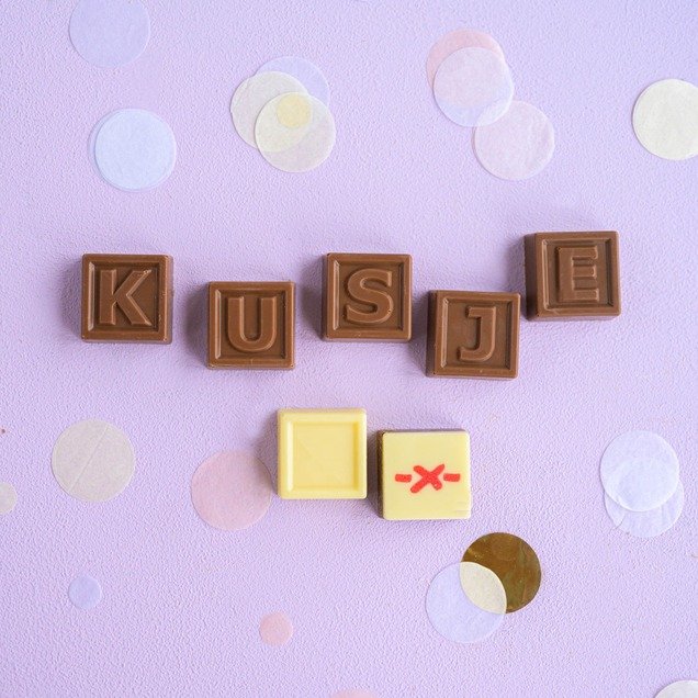 Chocolade telegram | Kusje | 67g