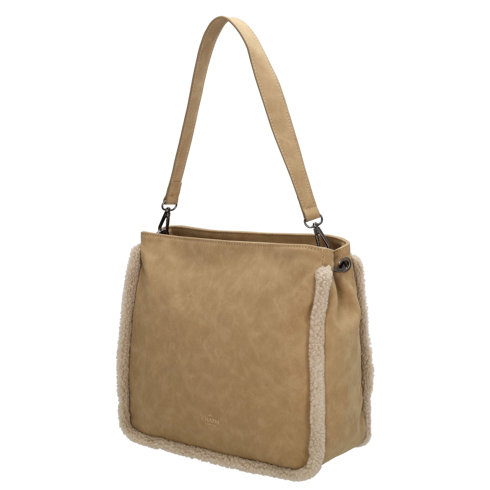 Charm London Newington Schoudertas Taupe