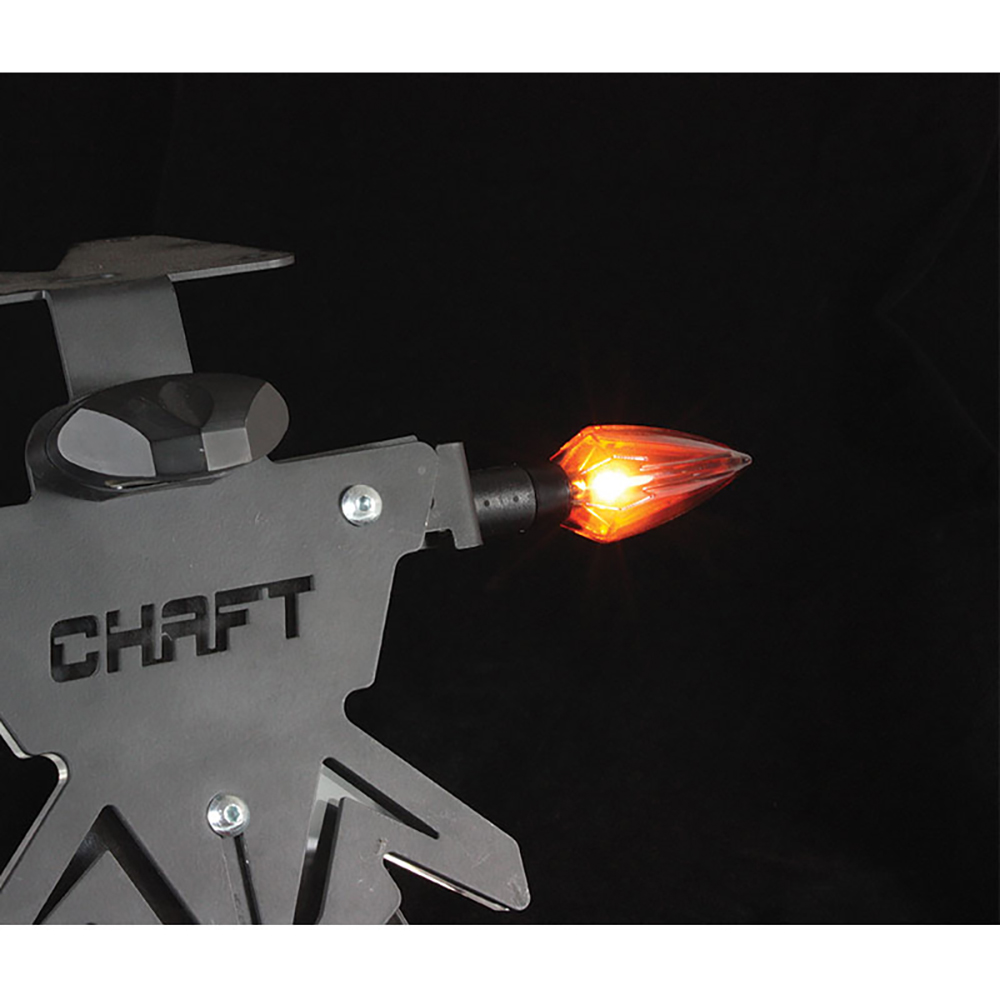 Chaft - Clignotants à Ampoules Thunder Noir Mat / Fumé