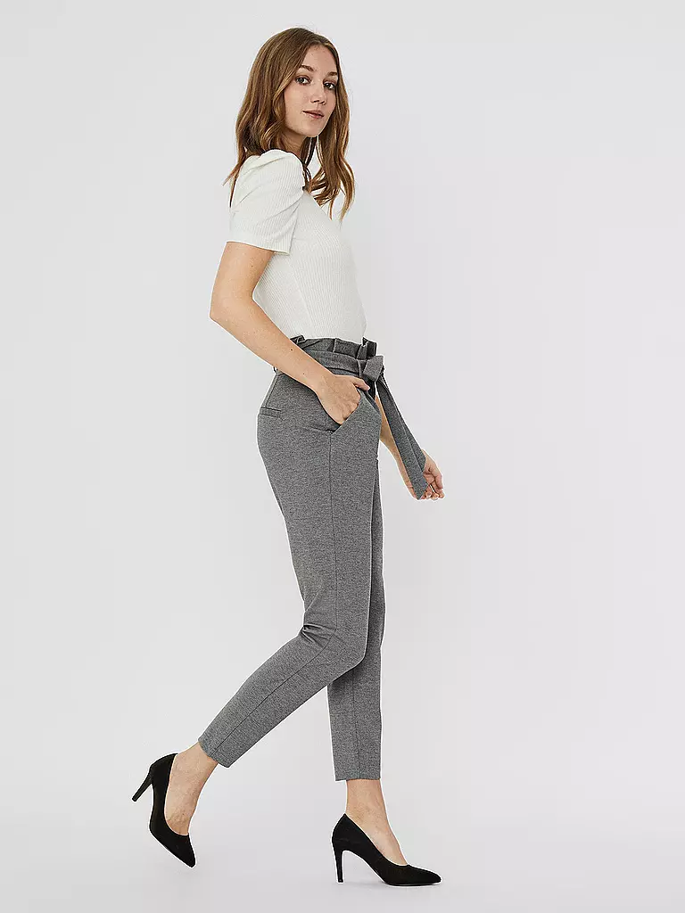 VERO MODA Highwaist Hose  Loose Fit VMEVA  grau