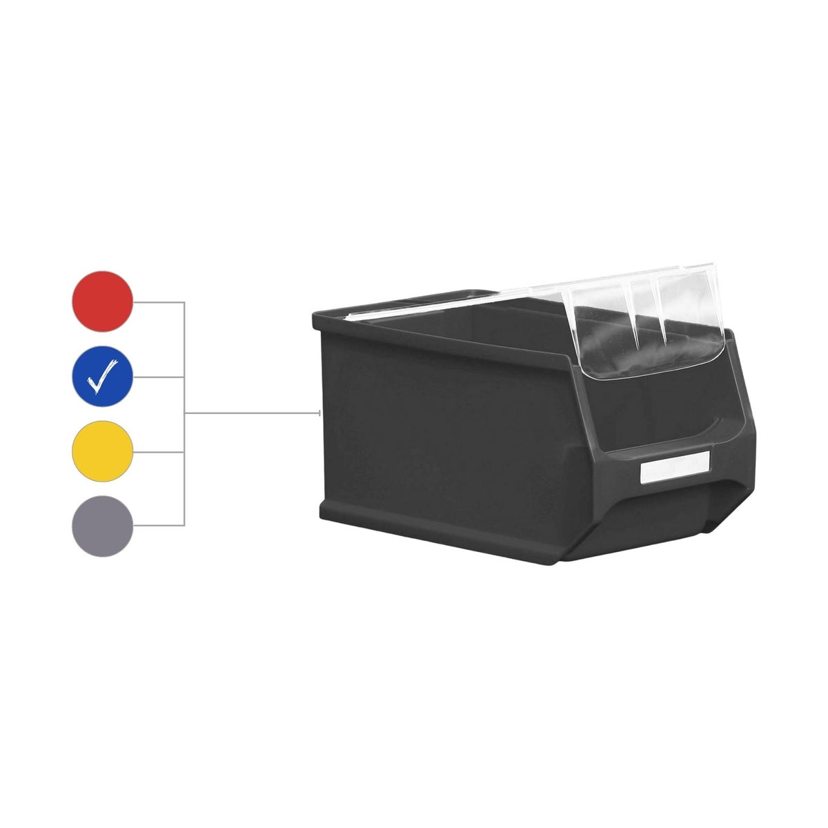 PROREGAL Value Pack 5 x Blauwe Opbergdoos 3.0 Met Deksel HxBxD 12,5 x 14,5 x 23,5 cm 2,8 Liter Opbergdoos