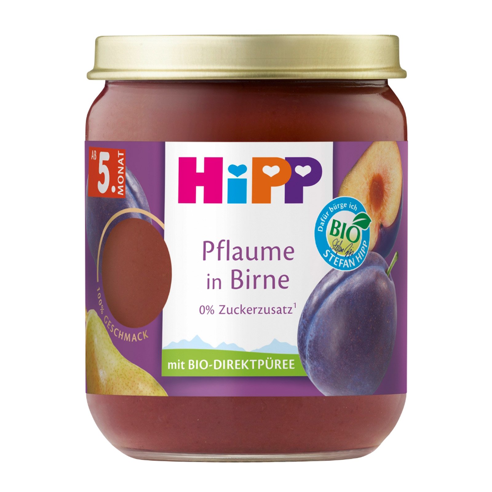 Hipp Pflaume in Birne