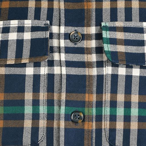 Signal Sieven Check Overshirt, Green Tree Top, M