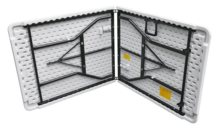 Foldebord stål/plast 180 x 75 cm hvid
