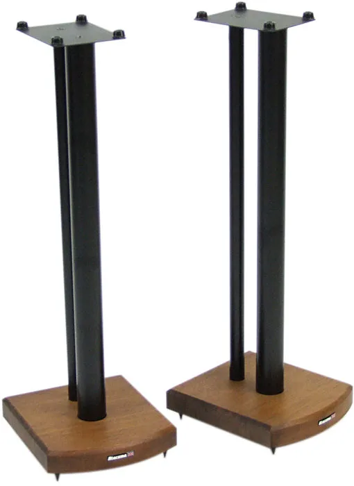 Atacama Moseco 7 Bambou effet Chêne foncé et support noir (la paire) Pieds pour enceintes