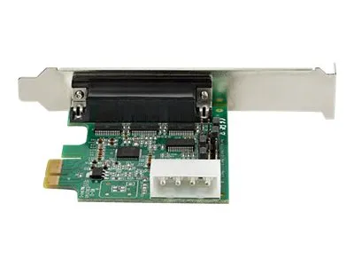 StarTech.com 4-port PCI Express RS232 Serial Adapter Card, PCIe RS232 Serial Host Controller Card, PCIe to Serial DB9 Card, 16950 UART, Desktop Expansion Card, Windows, macOS, Linux - Full/Low-Profile Brackets (PEX4S953) - Seriel adapter - PCIe - RS-
