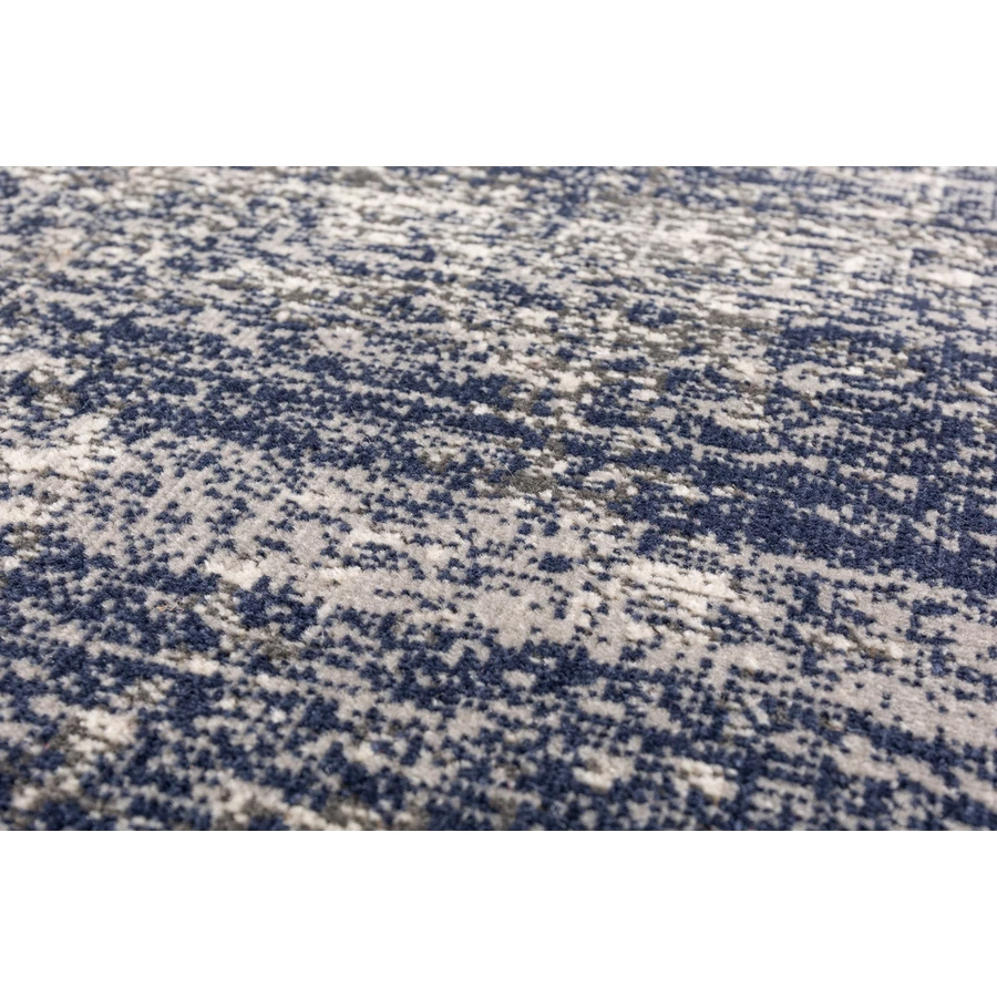 Outsunny Outdoorteppich mit meliertem Design blau, grau