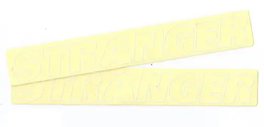 Stranger Outline Sticker 2-Pak | SkatePro