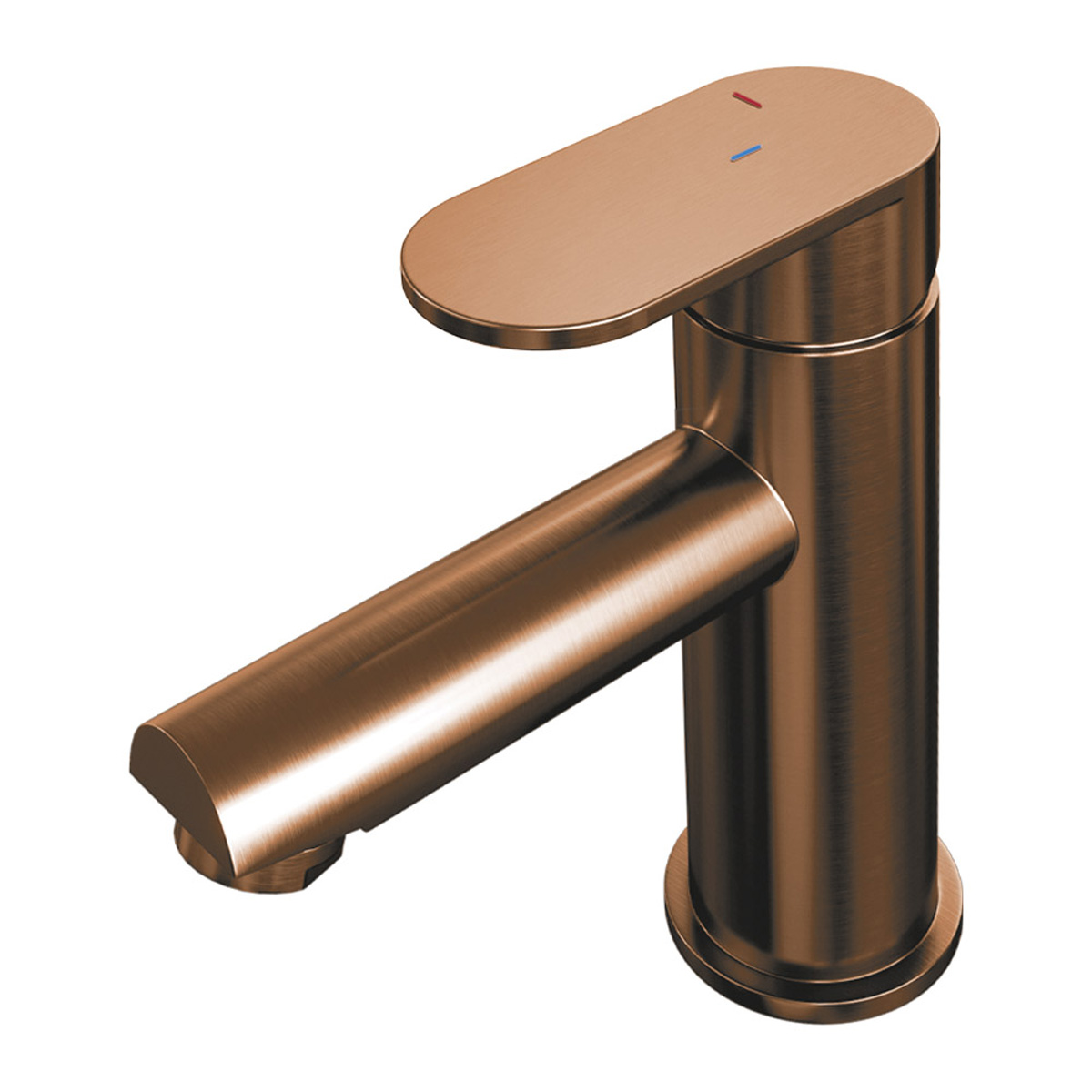 Brauer Copper Edition ColdStart wastafelkraan energy-saving model C koper geborsteld PVD