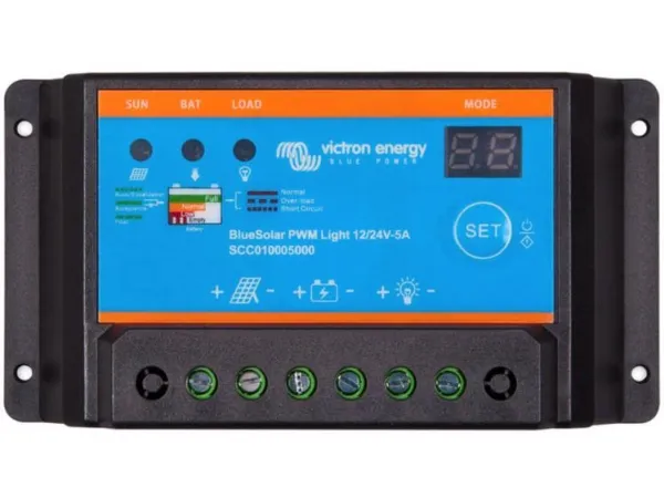Victron Energy BlueSolar PWM-Light Charge Controller 48V-30A Solcelle-opladningsregulator PWM 48 V 30 A