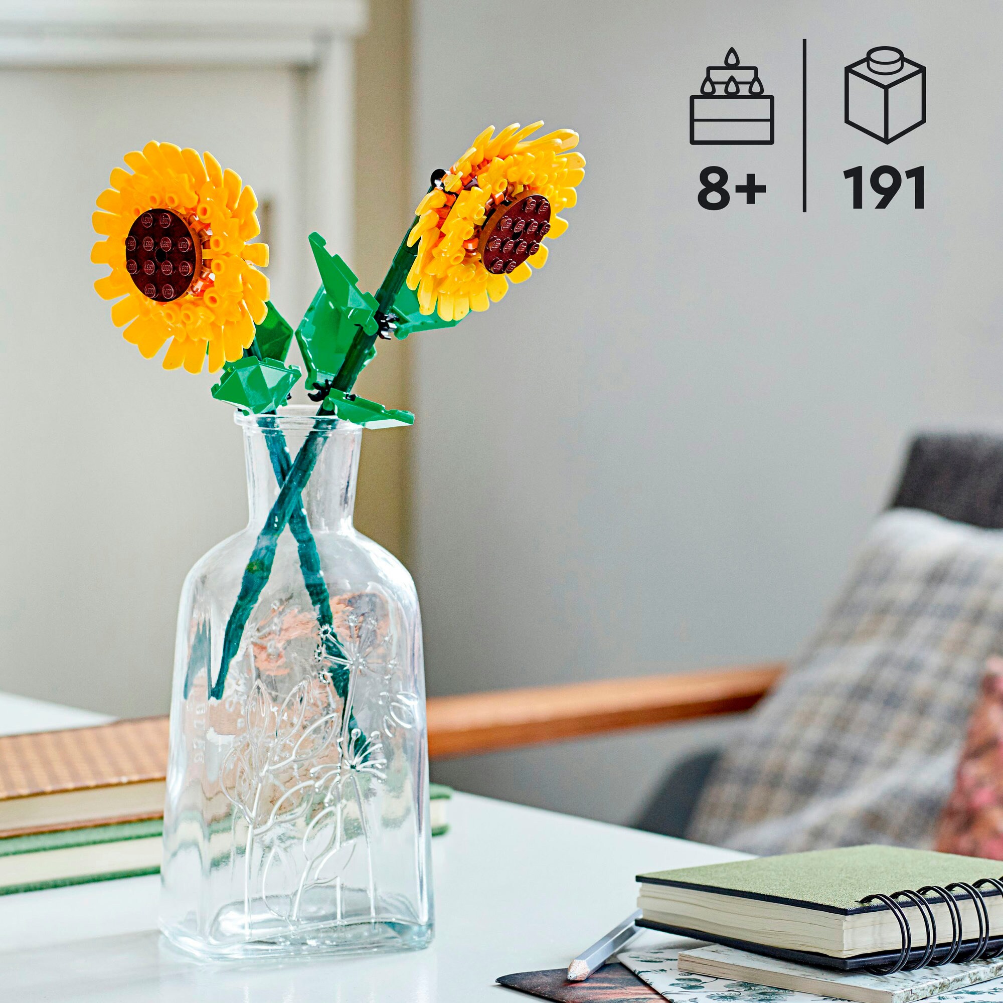 LEGO Konstruktionsspielzeug Botanicals Sonnenblumen