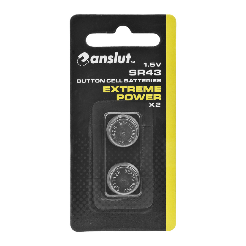 Knappecellebatteri 2-pk SR43