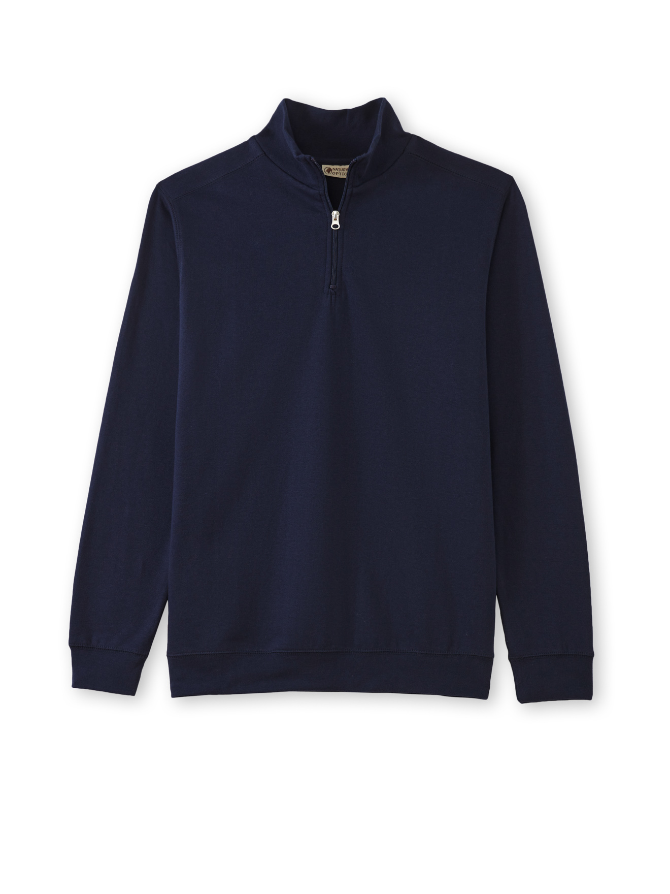 Sweat-shirt à col montant zippé