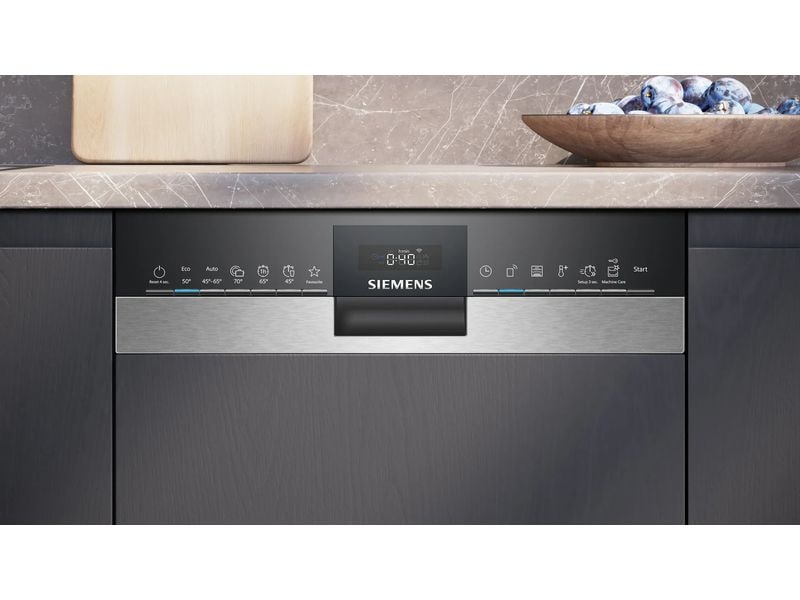 Siemens Einbaugeschirrspüler SR53HS74KE Teilintegrierter Geschirrspüler 45 cm