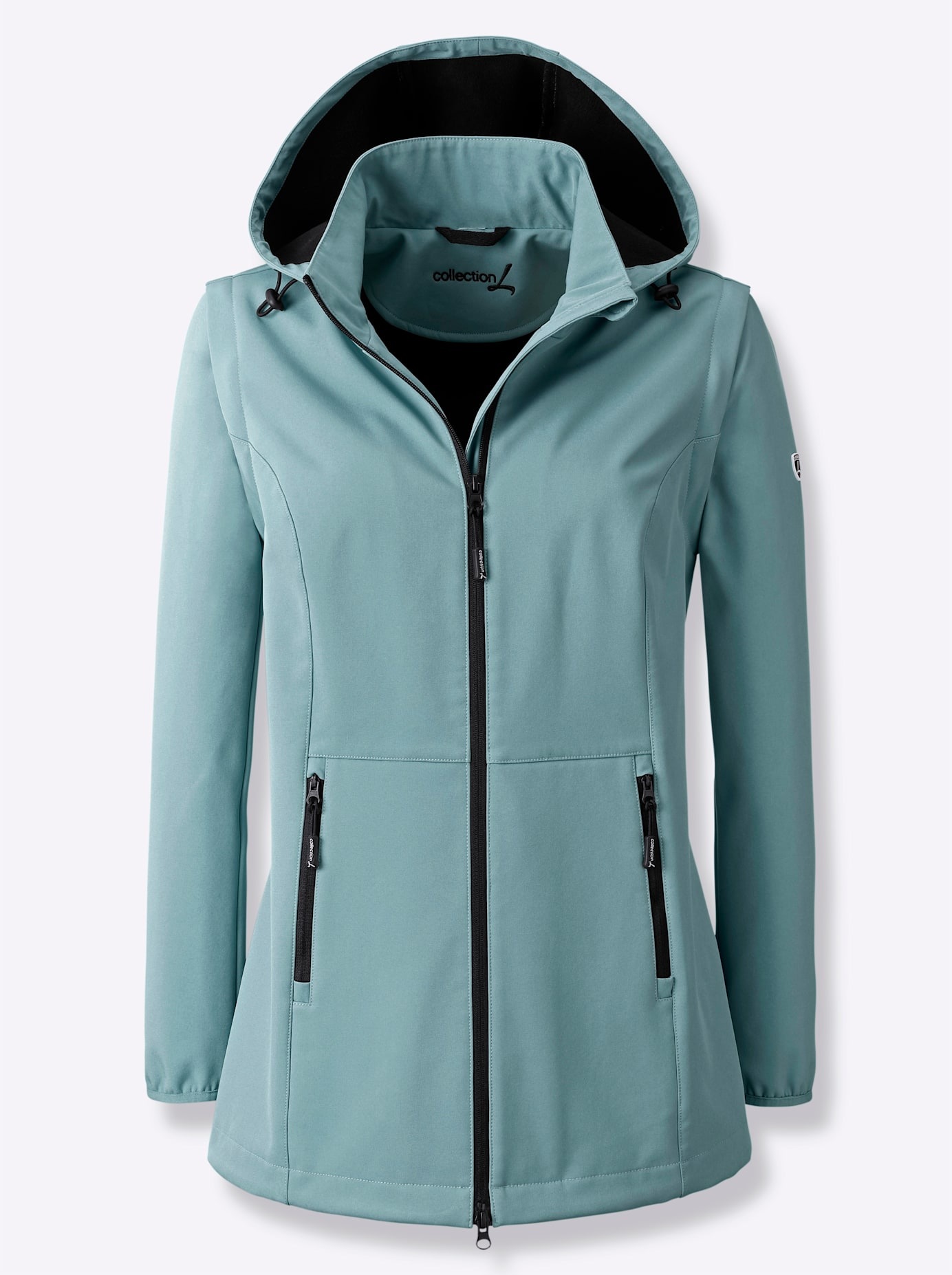 Casual Looks Softshelljacke mit Kapuze