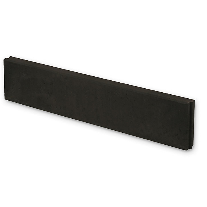 Bordure droite en béton noire 100 x 20 cm, ép.60 mm