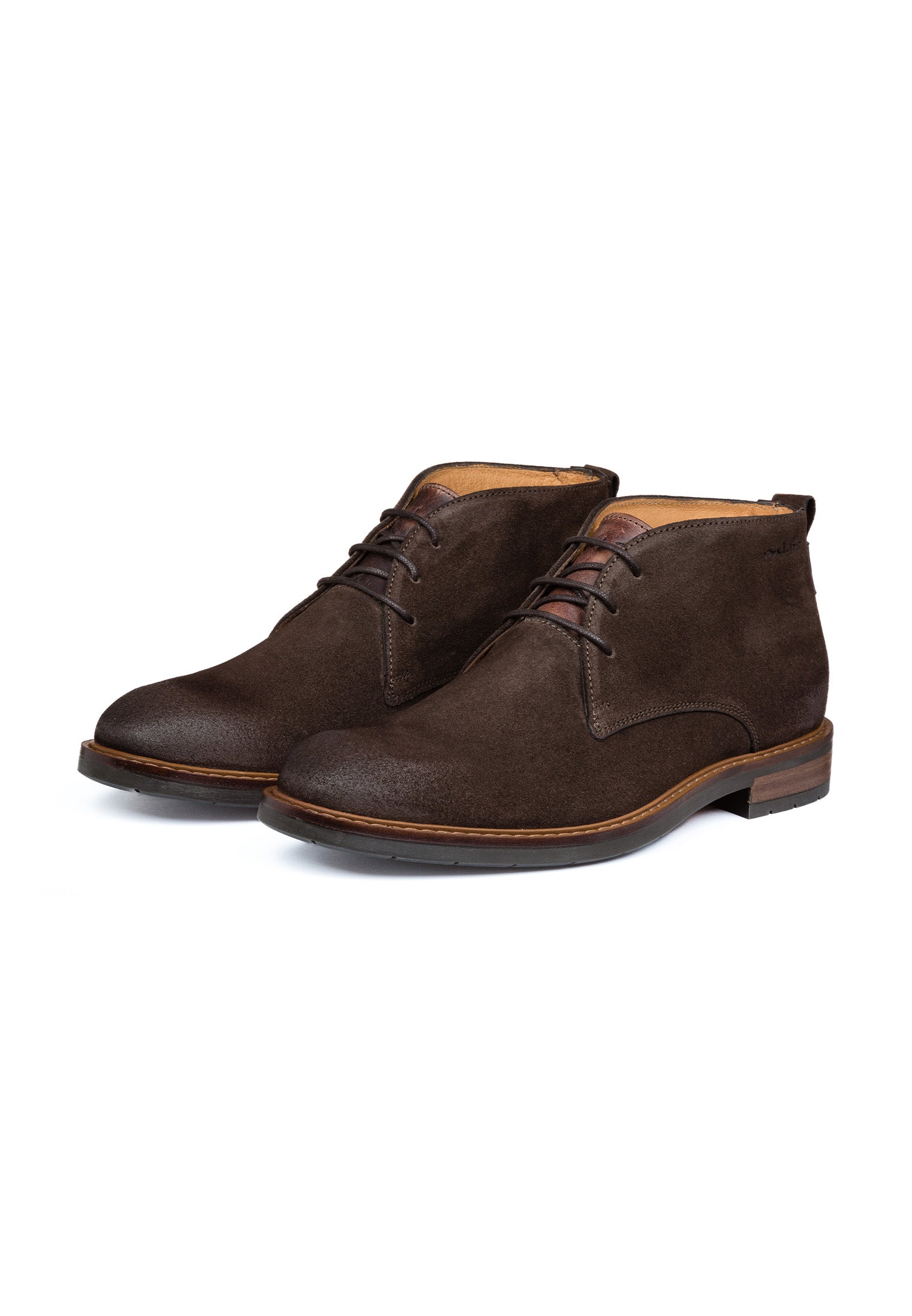 Donker bruin suède Boston boot