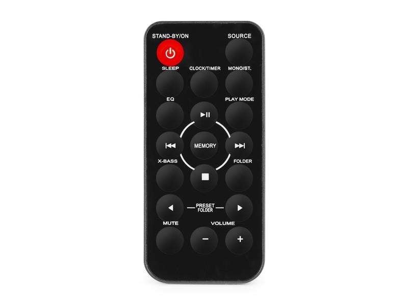 Audizio Radio/CD-Player Nimes Schwarz Stilvolles Stereo-HiFi-System mit USB und CD-Player