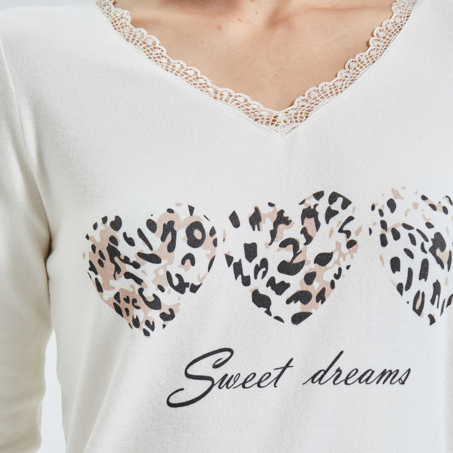 Tshirt pyjama léopard