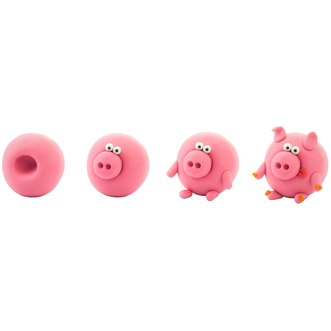 Hey clay boetseerklei boerderijdieren - 6 figuren