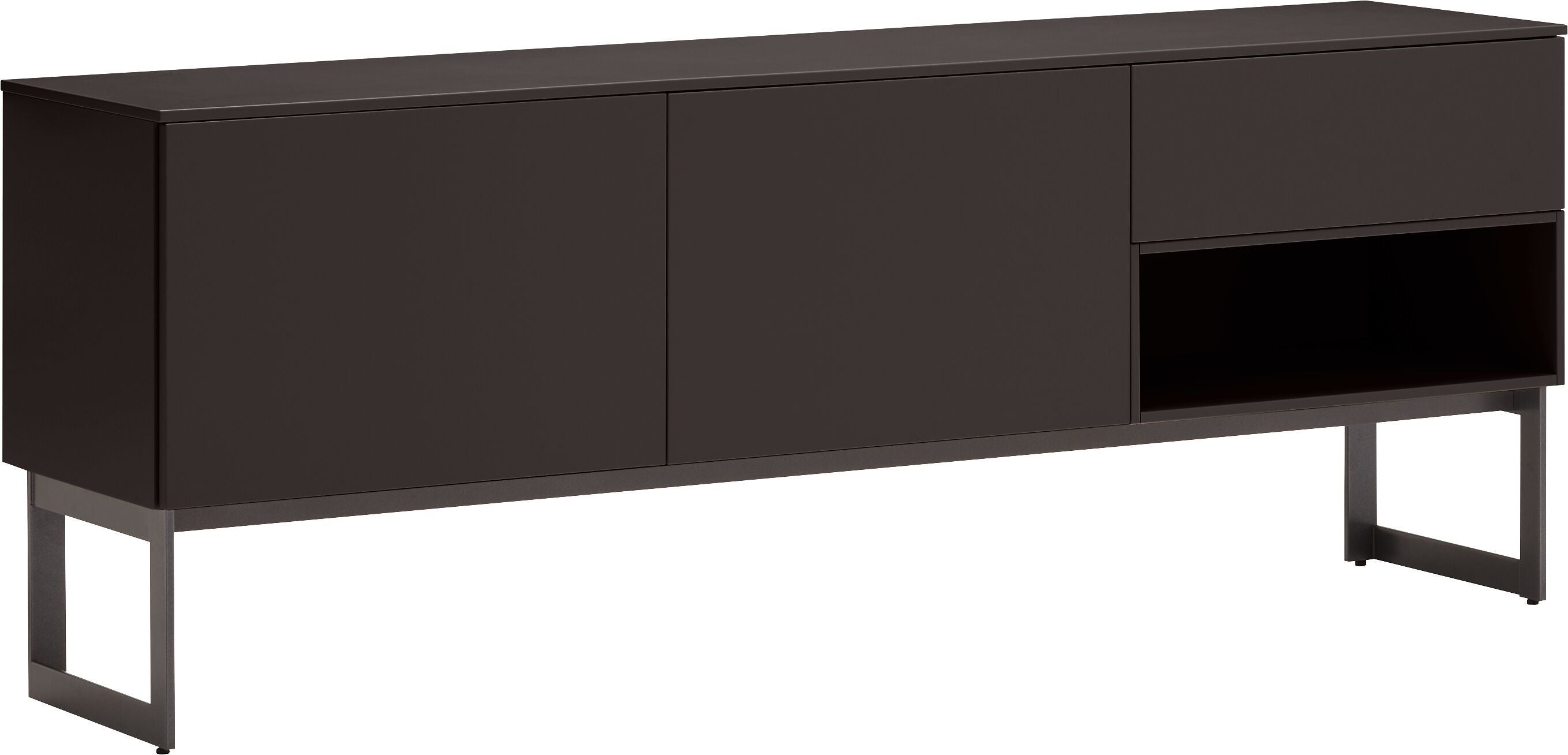 TILL Lowboard - Grau / Braun / B: 168.0 cm x T: 41.0 cm x H: 64.6 cm