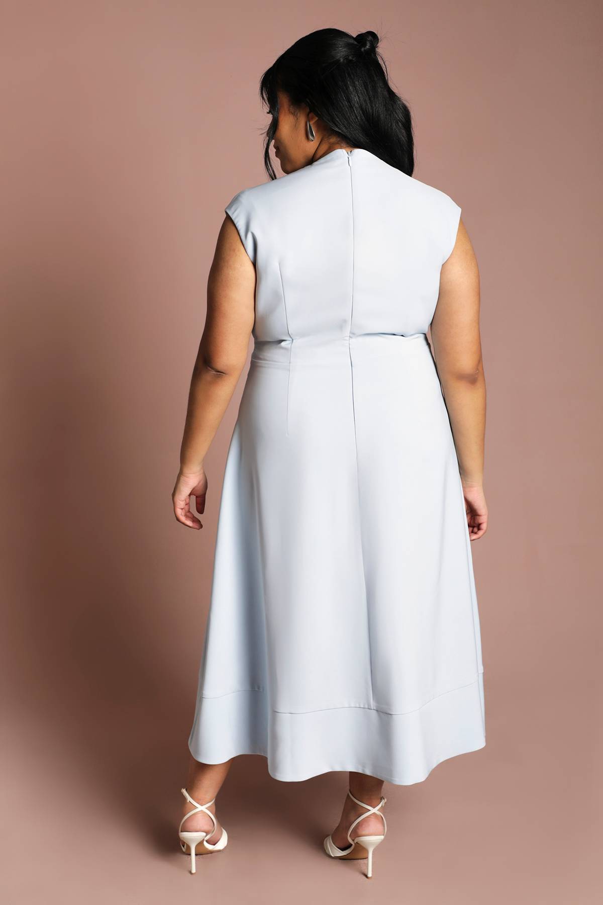 Coast Robe Midi En Crêpe Ceinturée Grande Taille