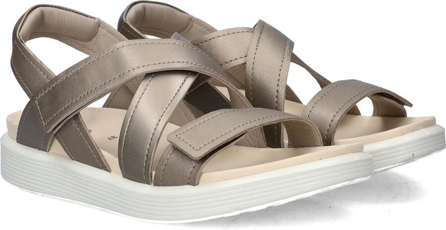 ECCO Soft Coss Strap Sandalen beige Leer